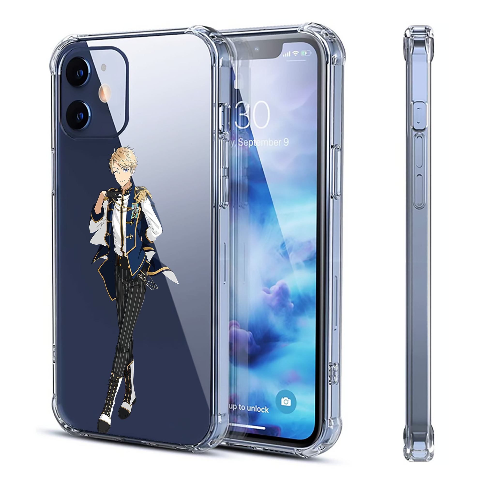 （画像用） あんさんぶるスターズ! Ensemble Stars 【iPhone 12シリーズ対応】透明スマホケース（クリアソフトケース）